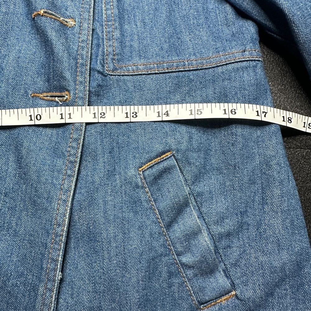 Pull&Bear Blue Double-Breasted Pea Coat - Picture 12 of 13